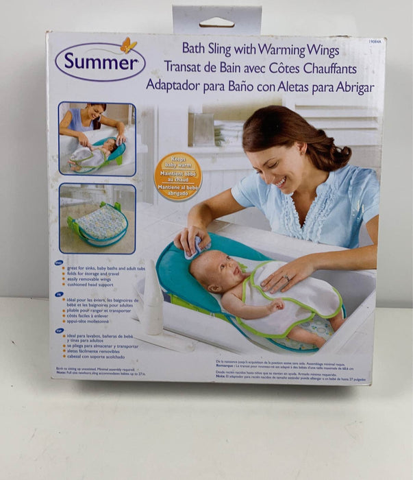 used Summer Infant Deluxe Bath Sling