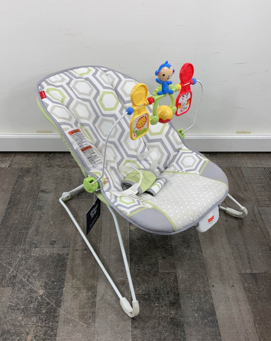 used HIDDEN NEED NEW PHOTOS 9/7 Fisher Price Baby Bouncer, Geo Meadow