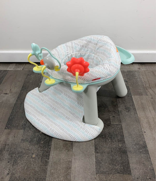 used Skip Hop 2-in-1 Sit-up Activity Baby Chair, Silver Cloud Lining