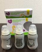 used Parent’s Choice Glass Baby Bottles With Silicone Sleeves, 5oz