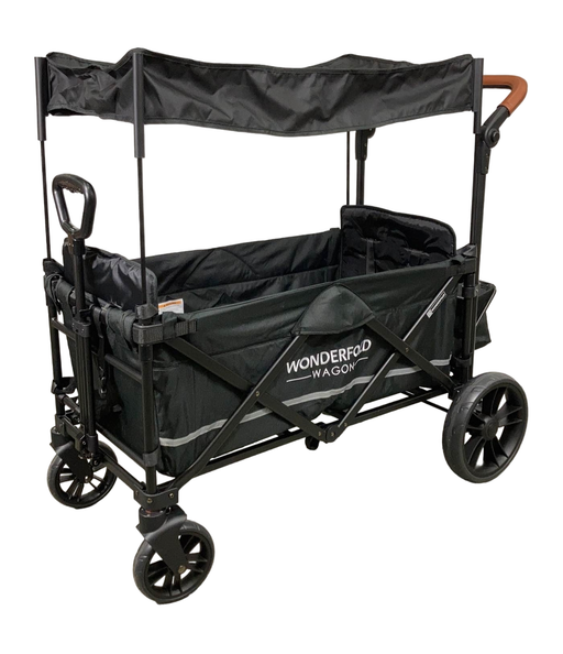 used Wonderfold X2 Push + Pull Double Stroller Wagon, 2023, Stealth Black