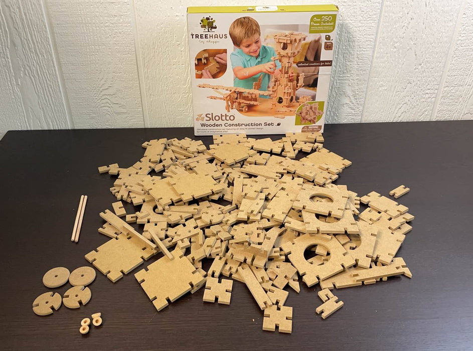 used Treehaus Toy Shoppe Slotto Wooden Construction Set