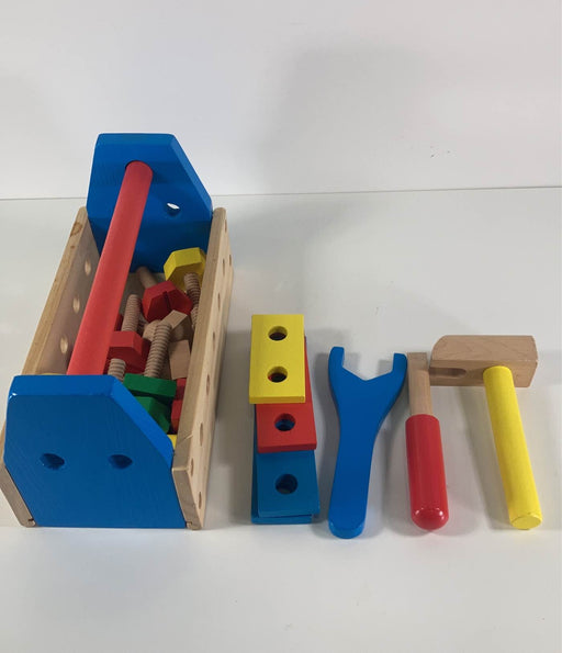 secondhand Melissa & Doug Take-Along Tool Kit Wooden Toy