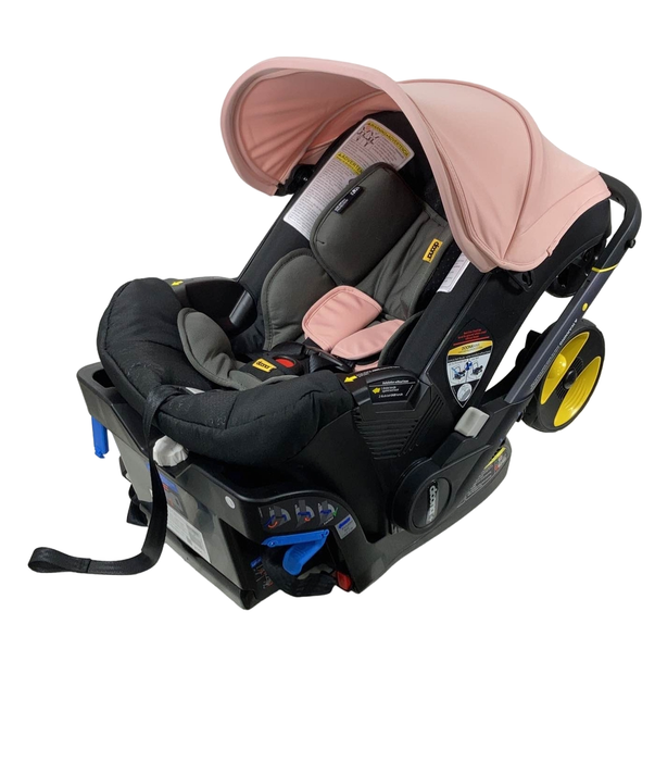 used Doona Infant Car Seat & Stroller Combo, 2022, Blush Pink