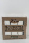 used Safe For Baby Oh Baby! Organic Muslin Swaddles 3 Pack