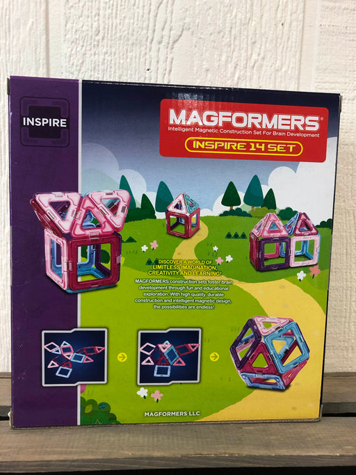 secondhand Magformers Building Set, 14 Piece Set