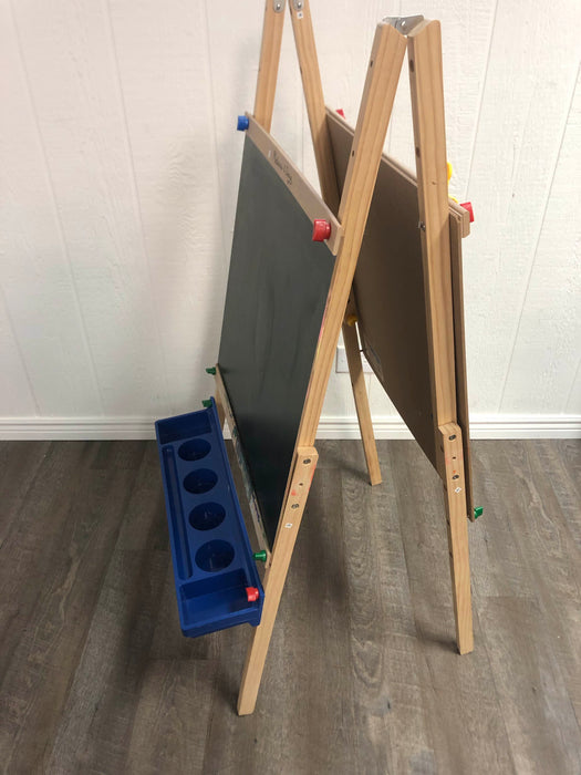 secondhand Melissa & Doug Deluxe Standing Wooden Art Easel