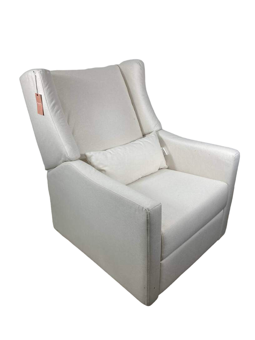 used Babyletto Kiwi Electronic Recliner and Swivel Glider, Performance Cream Eco-Weave