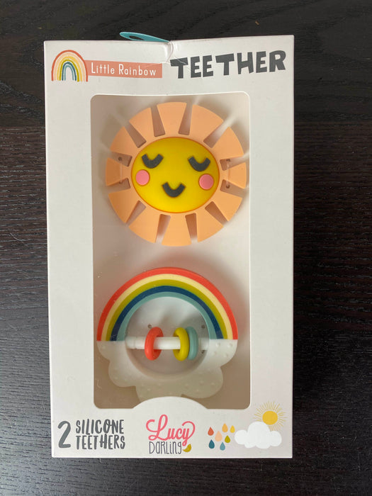 secondhand Lucy Darling Little Rainbow Teether Toy Set