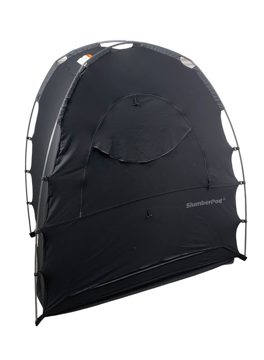 secondhand SlumberPod 3.0 Sleep Canopy, Black with Grey Accents