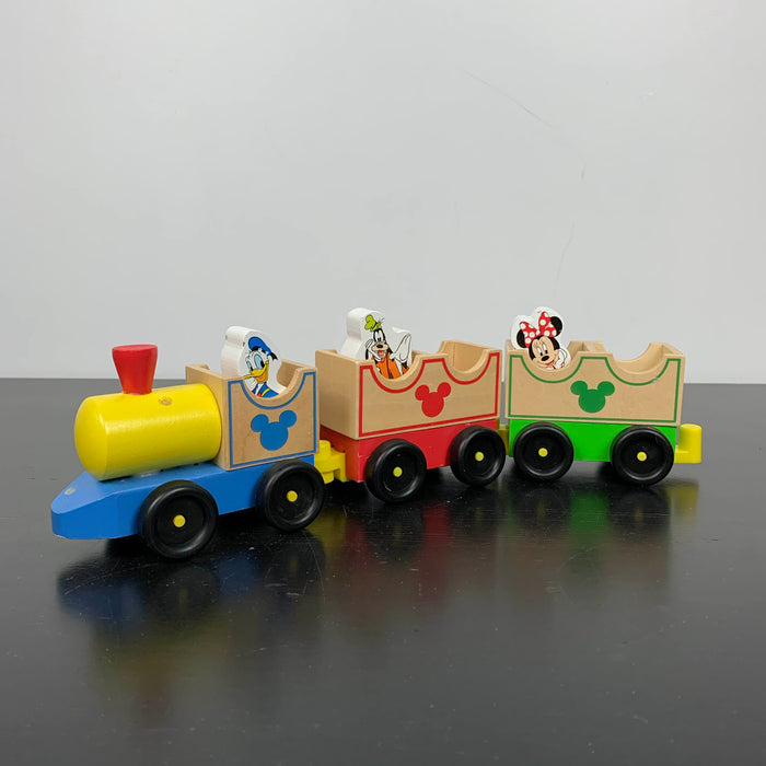 secondhand Melissa & Doug Mickey Mouse & Friends Wooden Train Toy