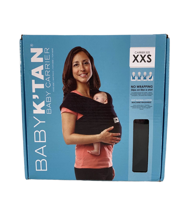 Baby K'tan Baby Carrier, XXS, Black, Original