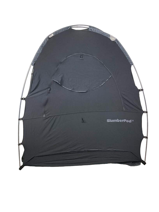 used SlumberPod 3.0 Sleep Canopy with Fan, Black with Gray Accents