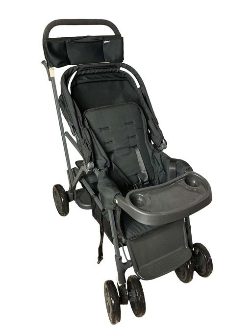 used Joovy Caboose Too Ultralight Graphite Sit And Stand Double Stroller, Black, 2021