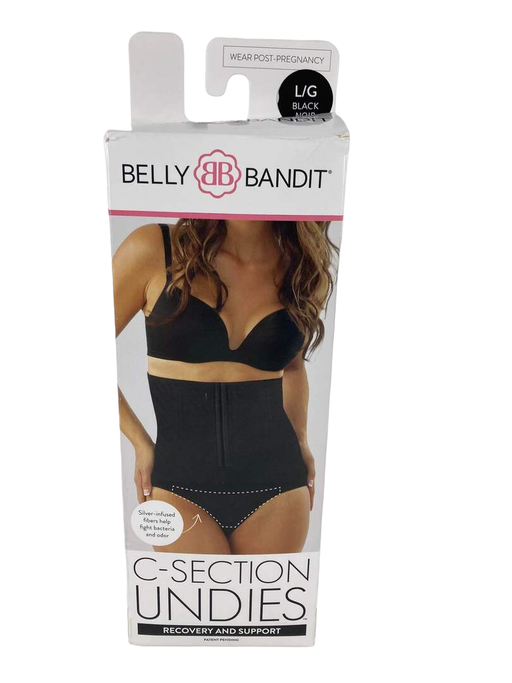 used Belly Bandit C-Section And Postpartum Recovery Undies, L, Black