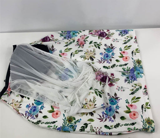 secondhand Acrabros Baby Car Seat Cover, white floral