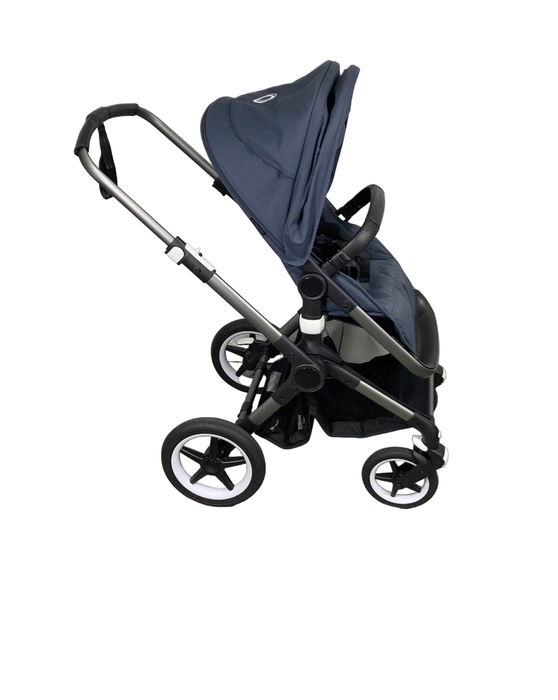 secondhand Bugaboo Fox 3 Stroller, Graphite, Stormy Blue, 2021