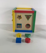 secondhand Small Wooden Activity Cube