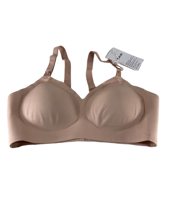 used Momcozy SMOOTH- Ultra Soft Omni Maternity Nursing Bra, XL Beige