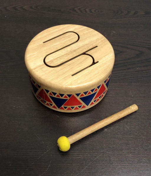 used Plan Toys Solid Wooden Drum