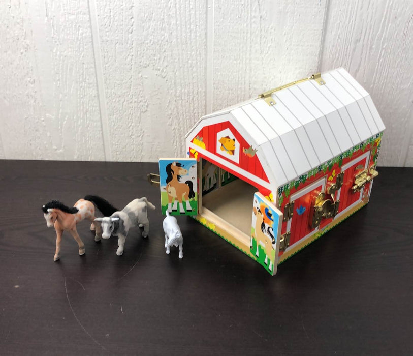 used Melissa & Doug Wooden Latches Barn