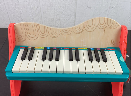 secondhand B. toys Wooden Toy Piano- Mini Maestro