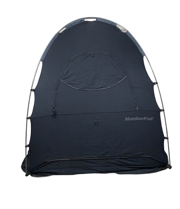 used SlumberPod 3.0 Sleep Canopy with Fan, Black with Gray Accents