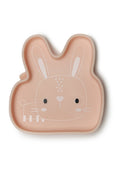 used LouLou Lollipop Silicone Suction Snack Plate, Bunny