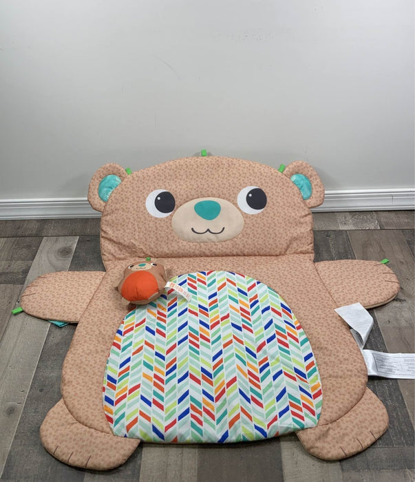 used Bright Starts Tummy Time Prop & Play Mat, Teddy Bear