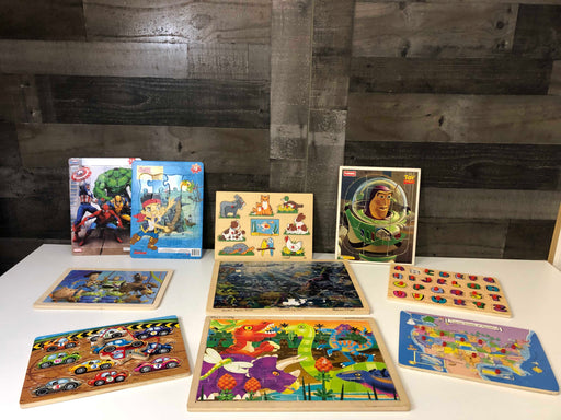 used BUNDLE Toddler-Preschool Puzzles