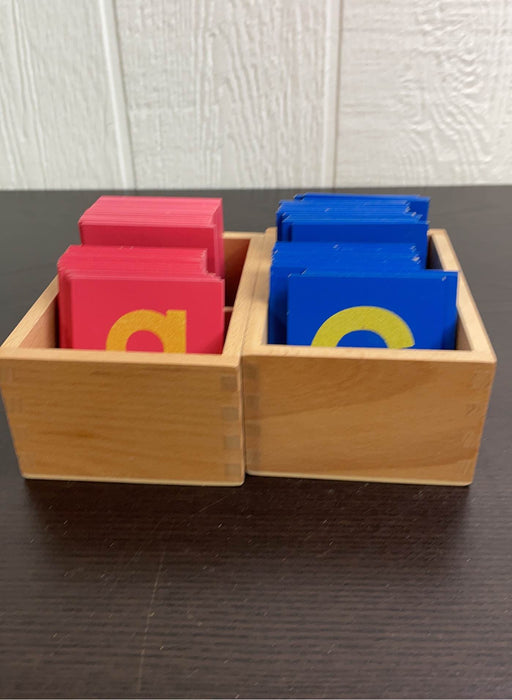 used Elite Montessori Lowercase And Capital Sandpaper Letters