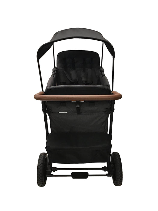 used Wonderfold W2 Luxe Multifunctional Double Stroller Wagon, Charcoal Gray, 2022