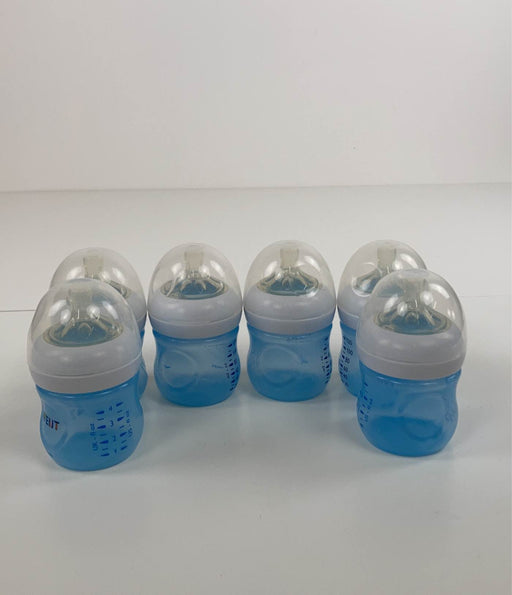 used Philips Avent Anti-Colic Bottles, 4oz, 6-Pack, Blue