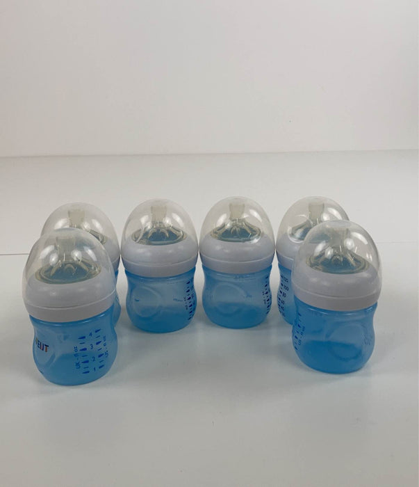 used Philips Avent Anti-Colic Bottles, 4oz, 6-Pack, Blue