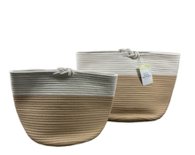 used Sprucely Nesting Rope Baskets Set Of 2, Oat