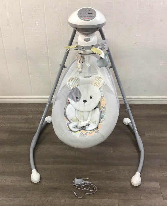 used Fisher Price Cradle 'n Swing, Sweet Snugapuppy Dreams