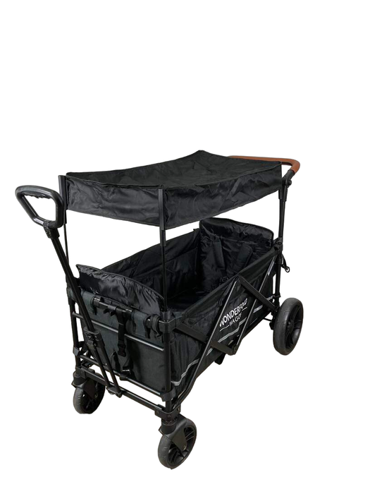 secondhand Wonderfold X2 Push + Pull Double Stroller Wagon, 2022, Black