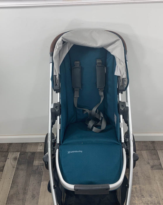 secondhand UPPAbaby VISTA V2 Stroller, 2021, Finn (Deep Sea)