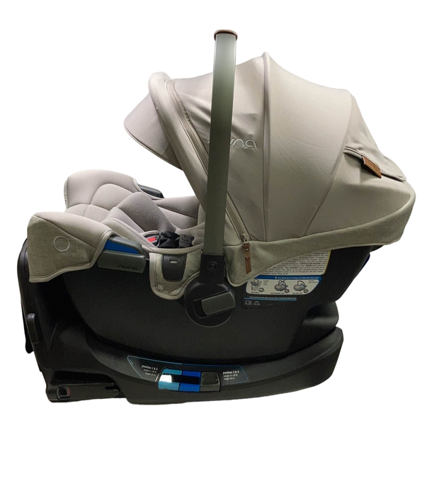 secondhand Nuna PIPA rx Infant Car Seat with RELX Base, Hazelwood, 2023