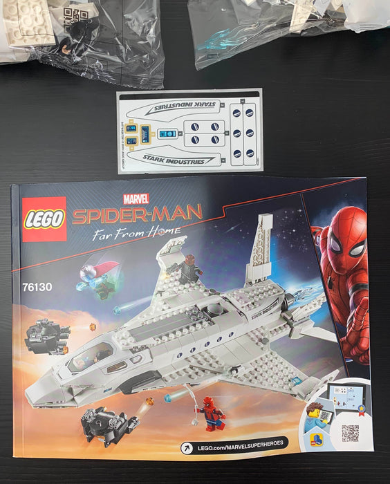 LEGO Spider-Man Far From Home Stark Jet And Drone Attack