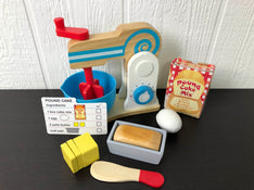 used Melissa & Doug Wooden Make-A-Cake Mixer Set