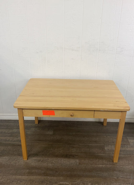 secondhand Activity Table, Wooden With Two Chairs