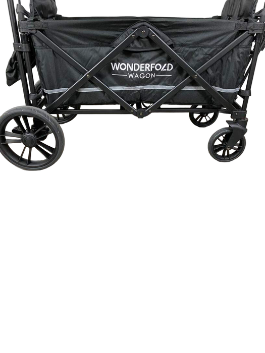 Wonderfold X2 Push + Pull Double Stroller Wagon, 2022, Black