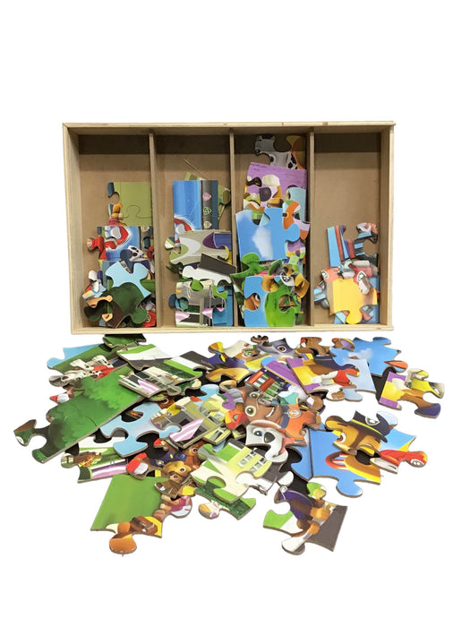 used BUNDLE Paw Patrol Wooden Puzzles Set