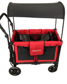 secondhand Wonderfold W2 Original Multifunctional Double Stroller Wagon, 2021, Red