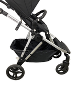 used Mockingbird Single to Double Stroller, 2022, Silver with Black Leather, Watercolor Drops, Black