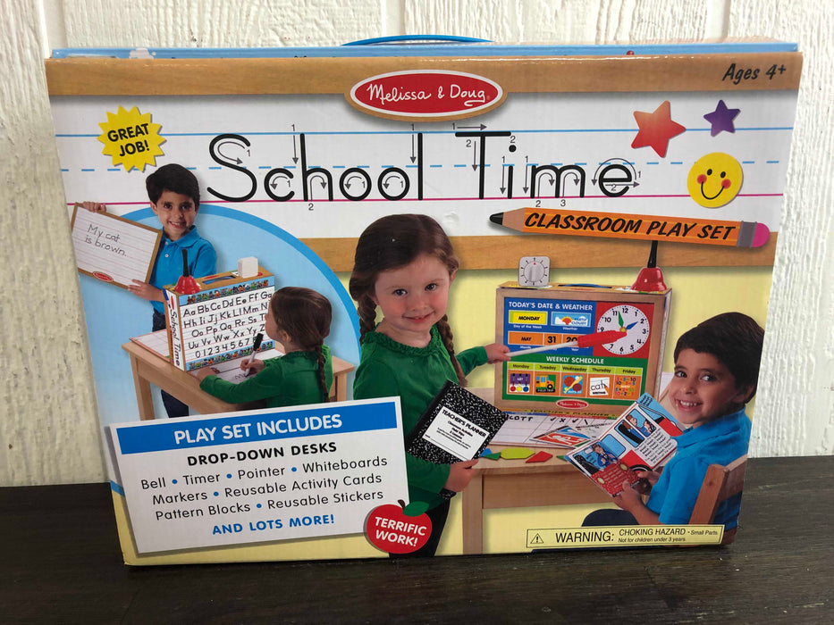 used Melissa & Doug School Time Classroom Playset