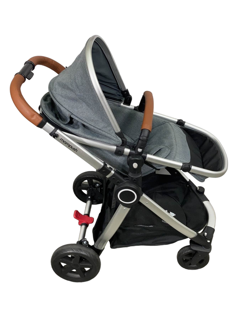 secondhand Mompush Ultimate 2 Baby Stroller, 2022, Grey with Silver Frame