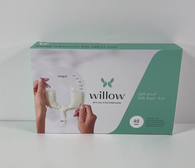 used Willow 48-Count 4 oz Spill-Proof Breast Milk Bags