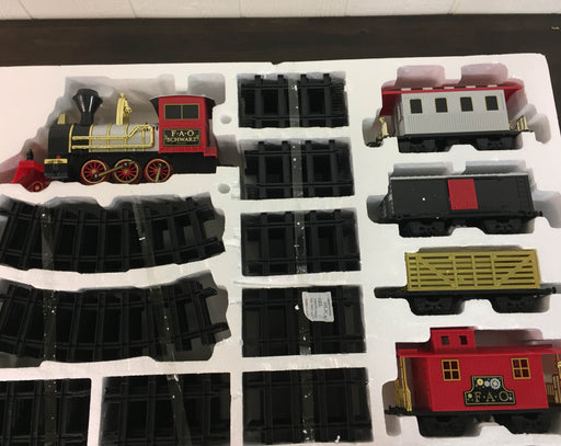 secondhand FAO Schwarz 75-Piece Motorized Train Set